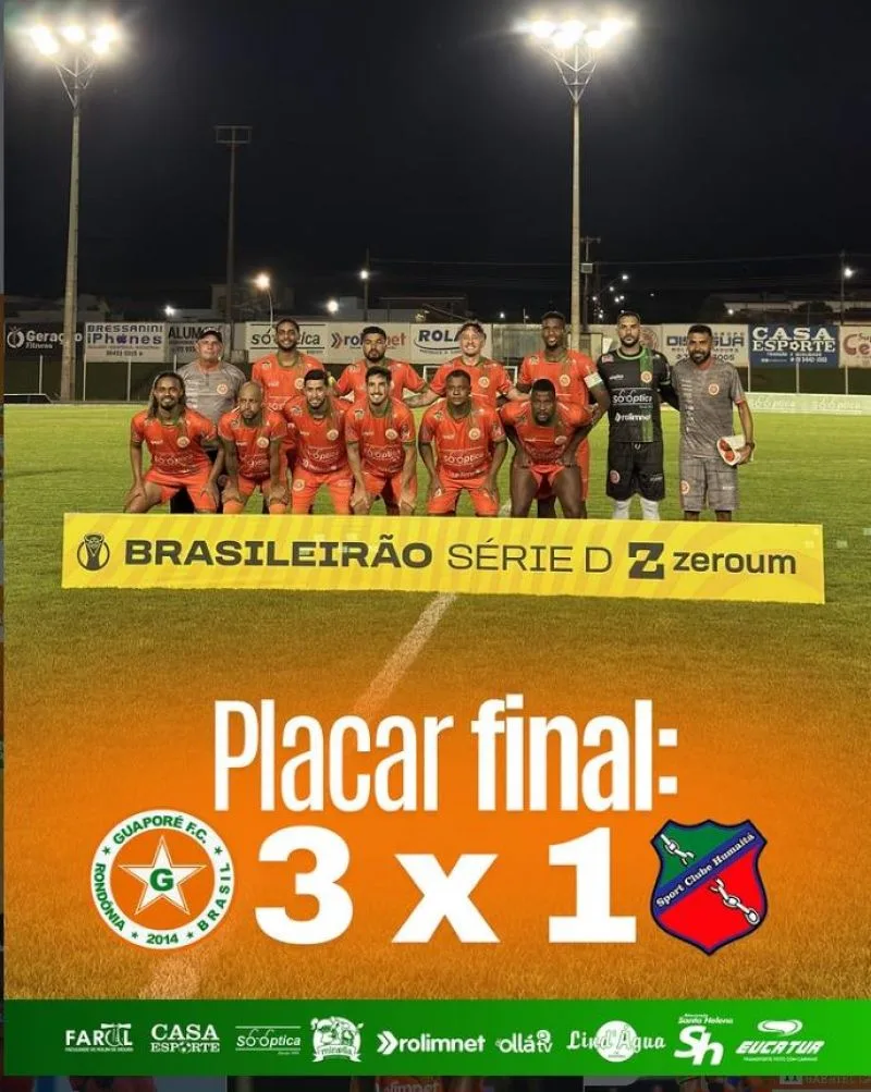 Guaporé vence o Humaitá e assume liderança no grupo A2 na série D