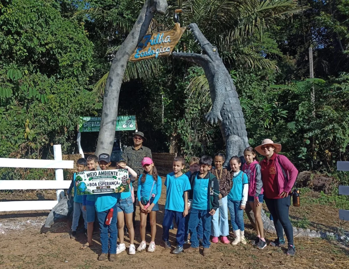 Polícia Ambiental promove trilha ecológica e educação ambiental para estudantes em Alta Floresta d’Oeste